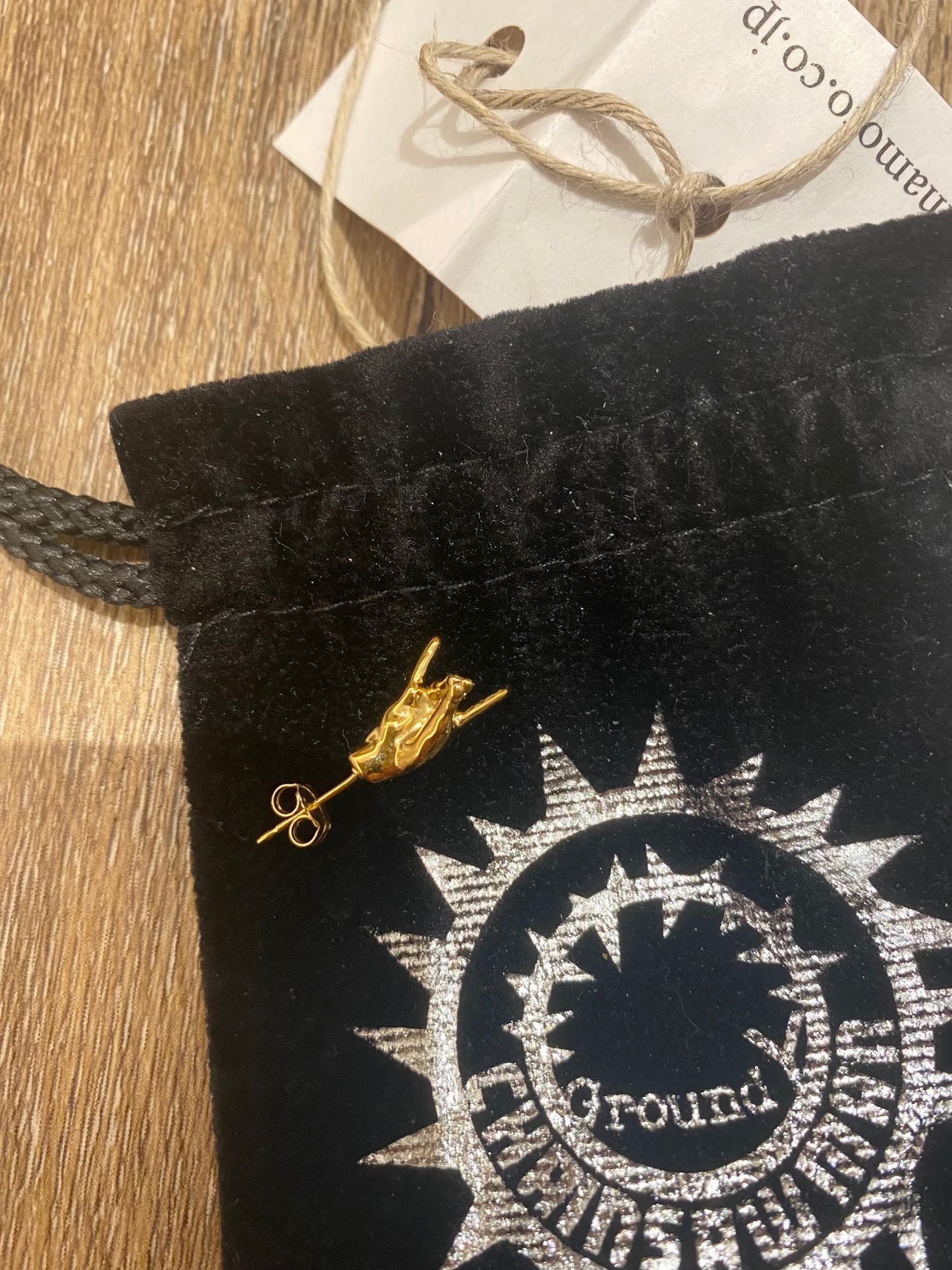 Yohji Yamamoto Ground Y Chainsaw Man Aki Earrings