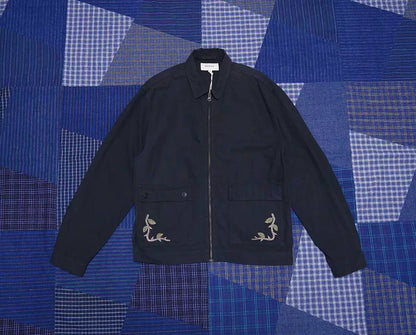 heresy guild navy shirt with logo embroidery