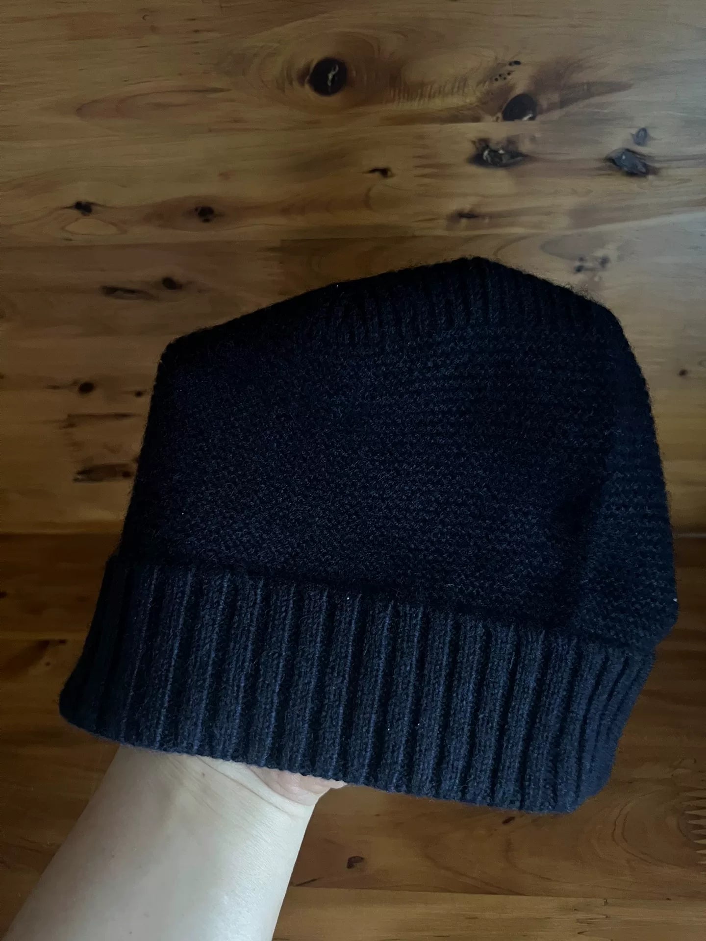 RRL Double RL Dark Blue Goat Wool Beanie