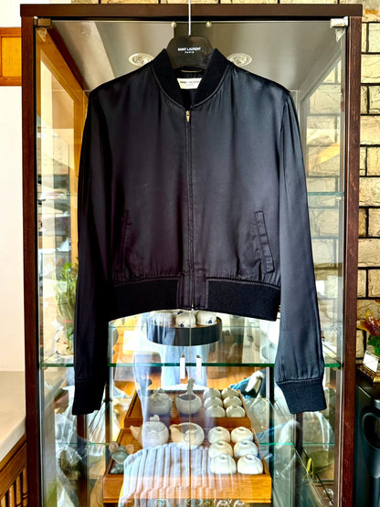 saint laurent black fireworks embroidered jacket