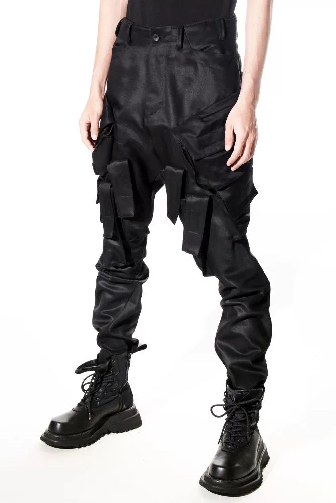 Julius_7 Utility Pants in Black