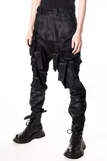 Julius_7 Utility Pants in Black