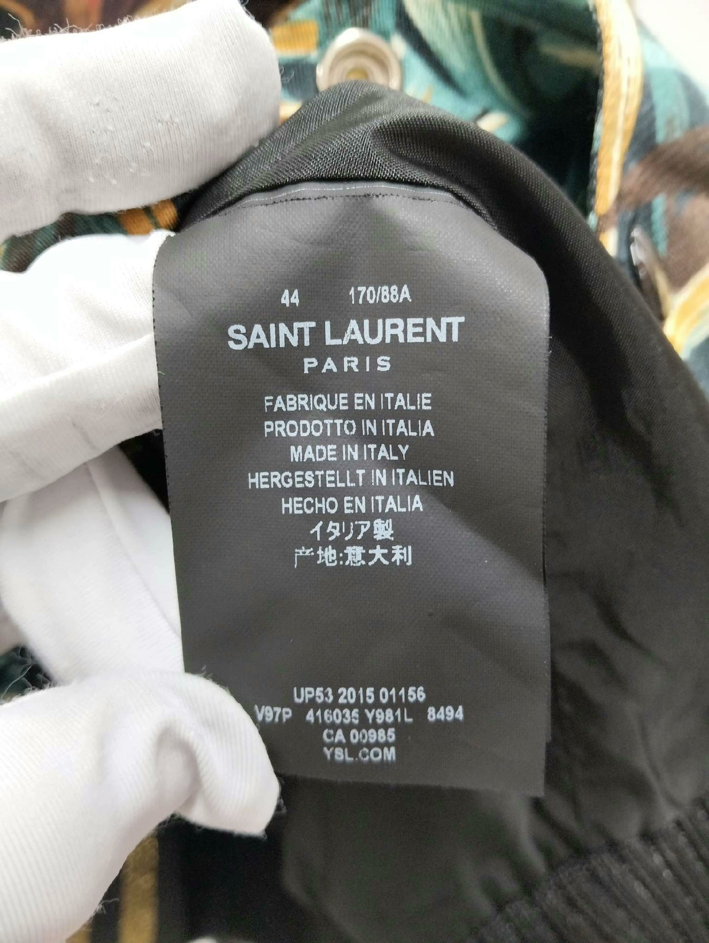 Saint Laurent Tiger Eagle Embroidered Bomber Jacket