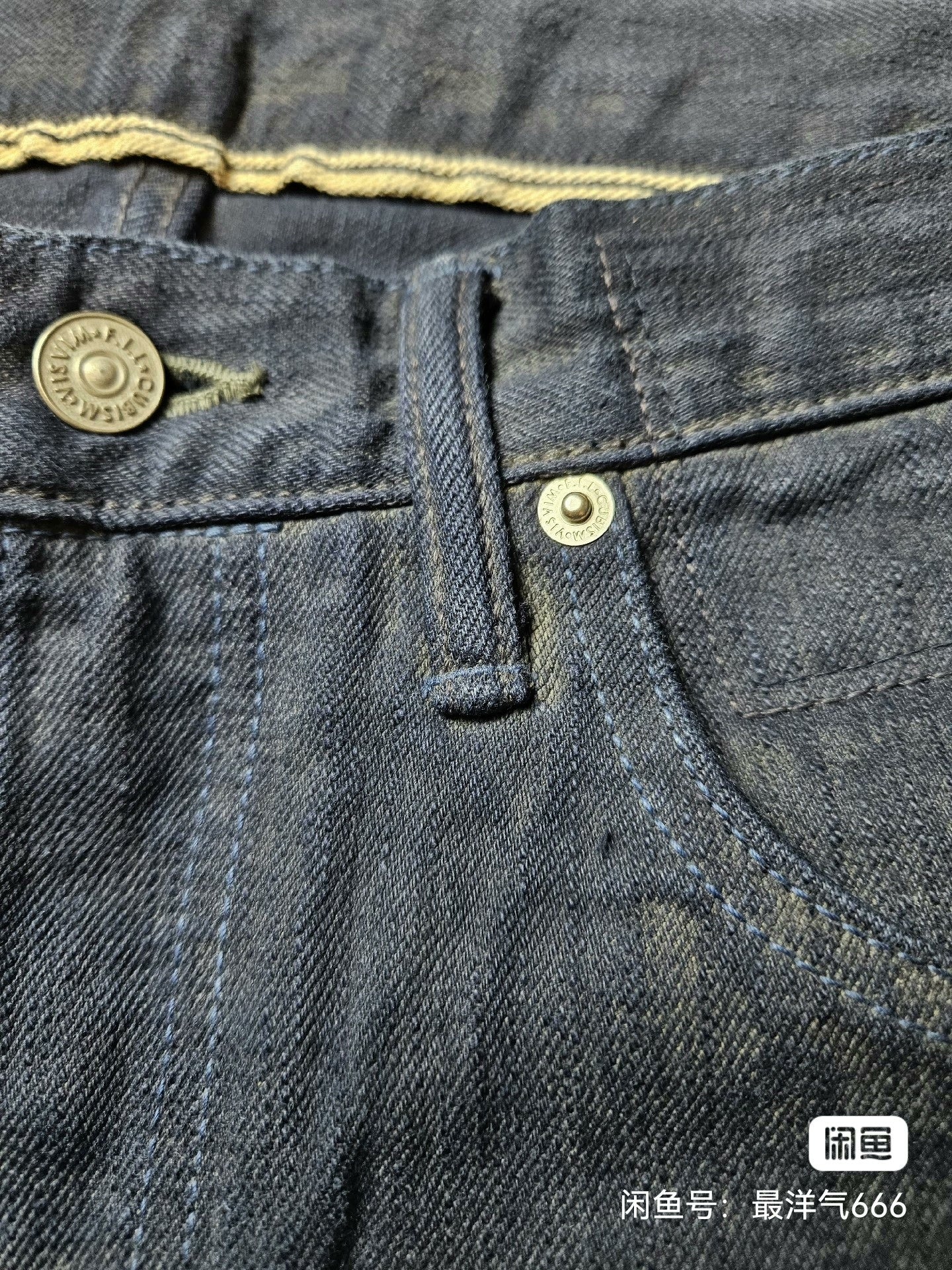 visvim indigo double dye denim pants