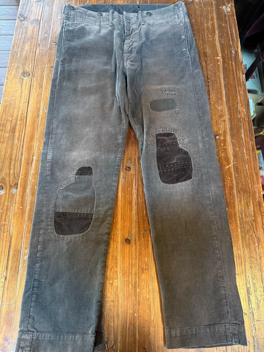 RRL Vintage Brown Corduroy Work Pants 30x30