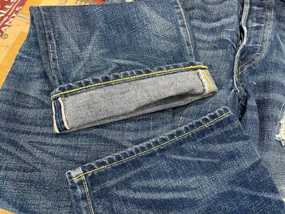 RRL Vintage Limited Patch Distressed Jeans