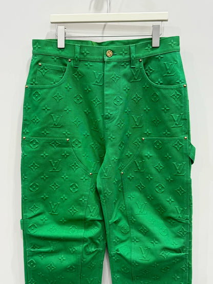 louis vuitton green carpenter pants size 32