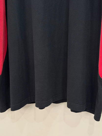 balenciaga adidas black and red short sleeve tee