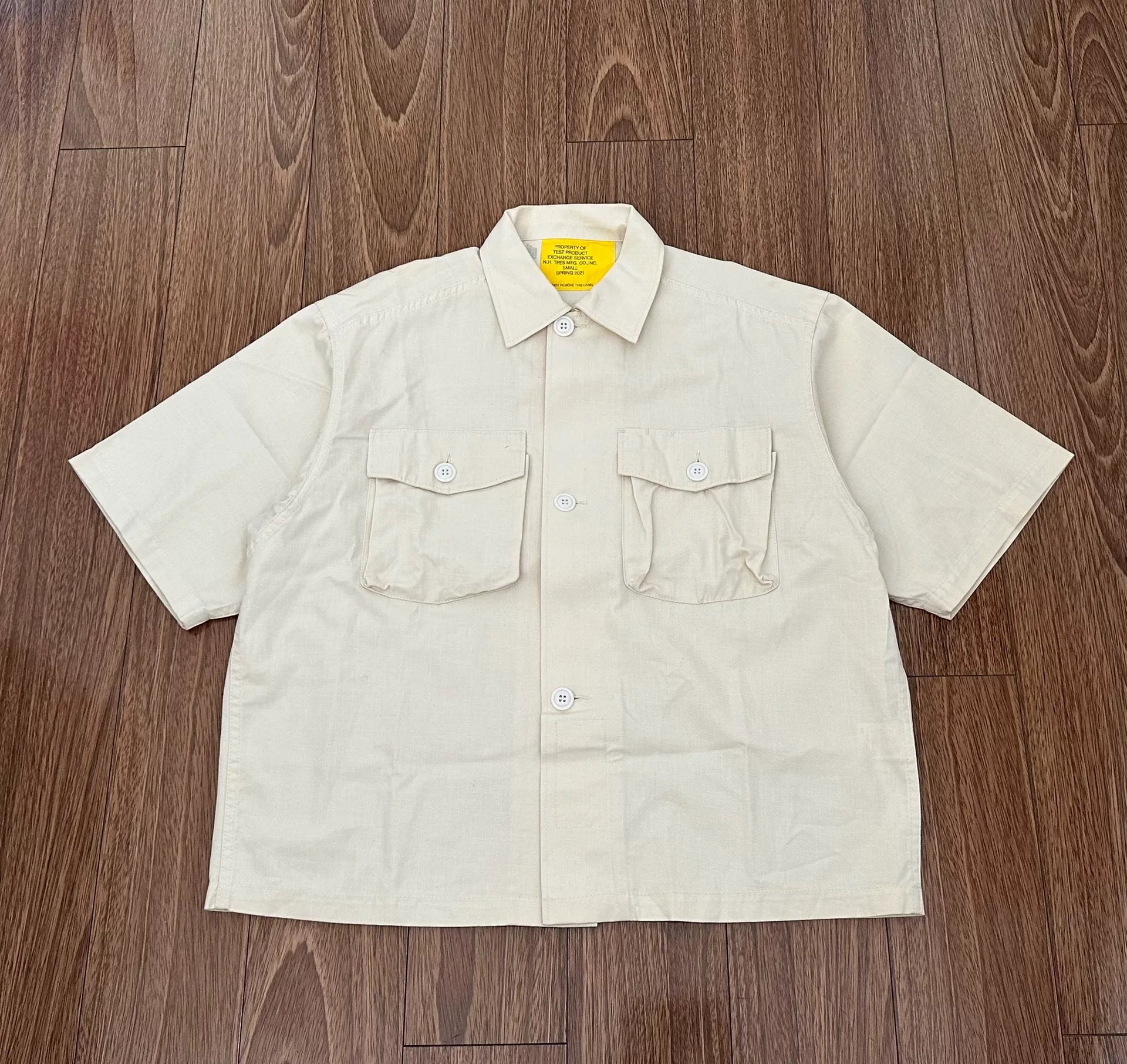 N.HOOLYWOOD Military Style Short Sleeve Shirt
