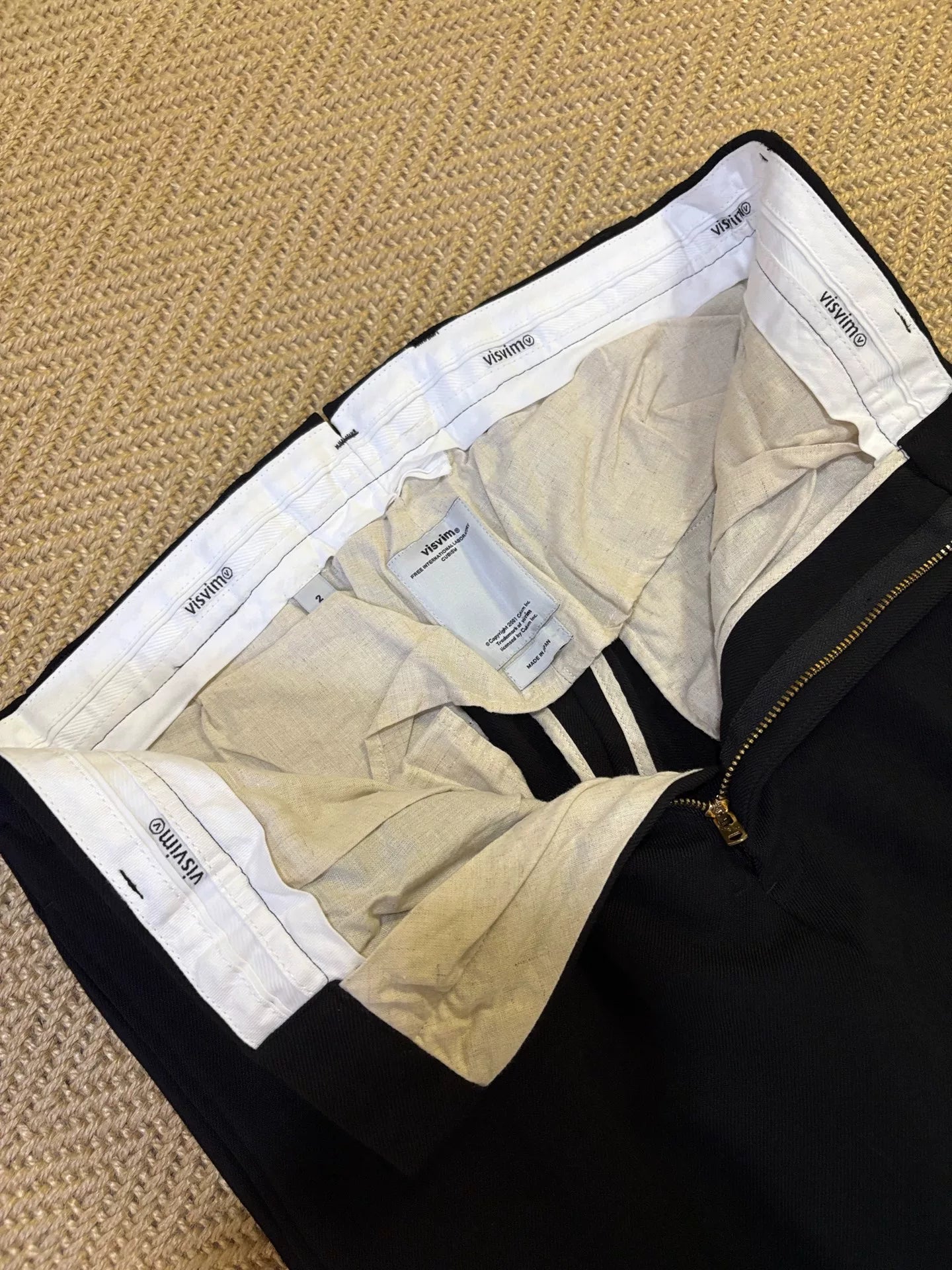 VISVIM HIGH-WATER SLACKS (WOOL)