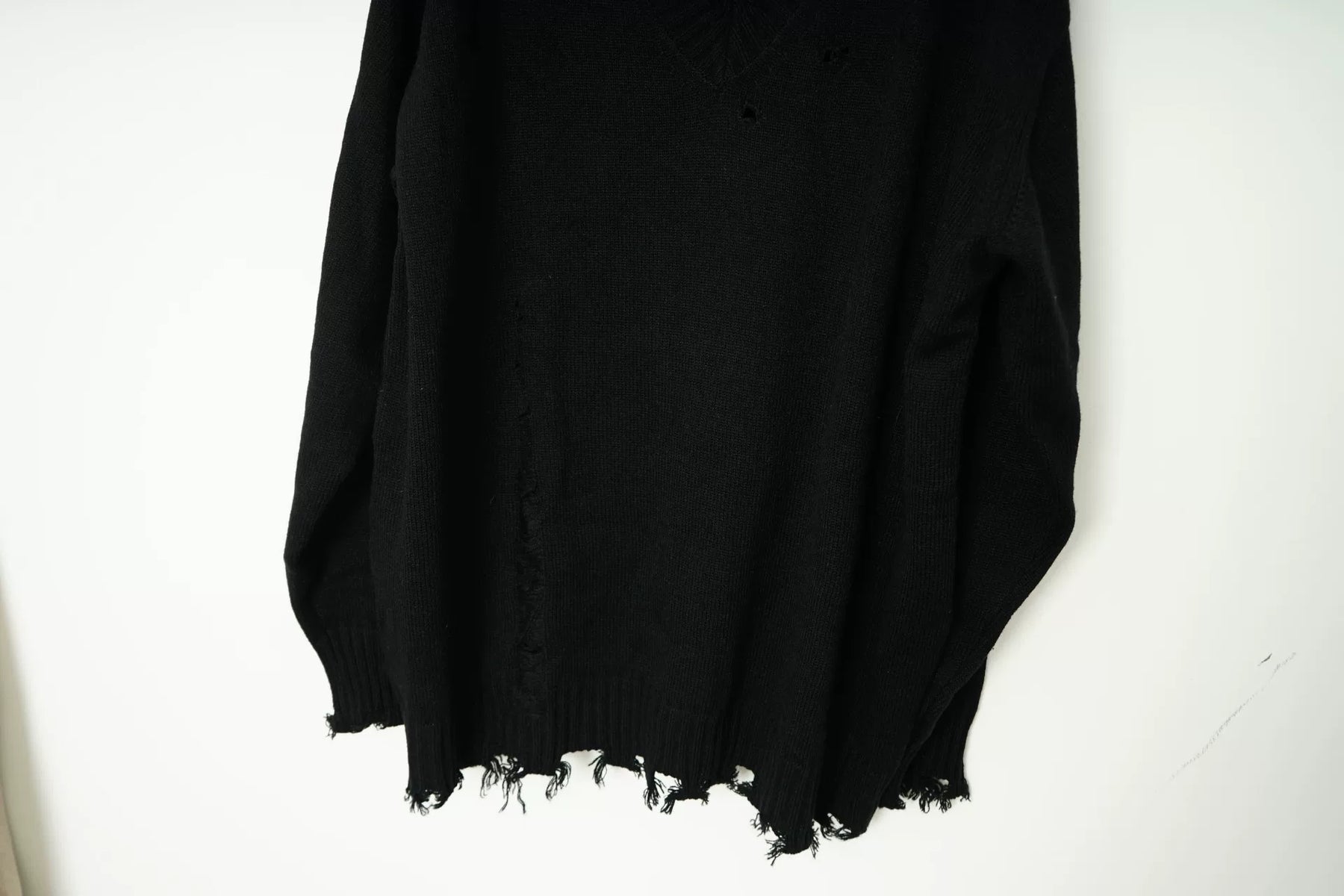 Yohji Yamamoto Knit Distressed Oversized Sweater