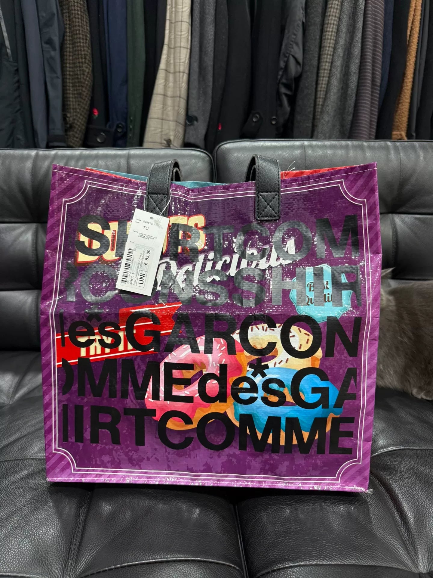 Comme des Garçons Cowhide Snake Skin Bag
