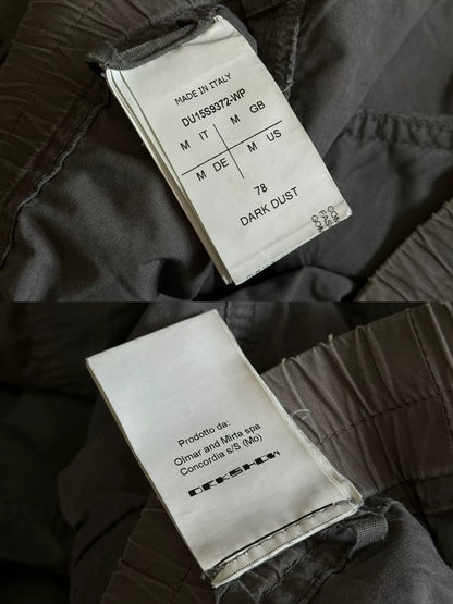 Rick Owens Gray Cargo Drop-Crotch Pants