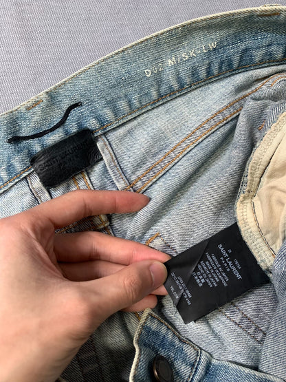 Saint Laurent D02 Ripped Slim Low-Waist Jeans