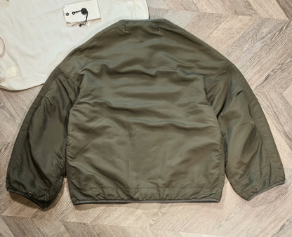 visvim double-sided jacket in olive green