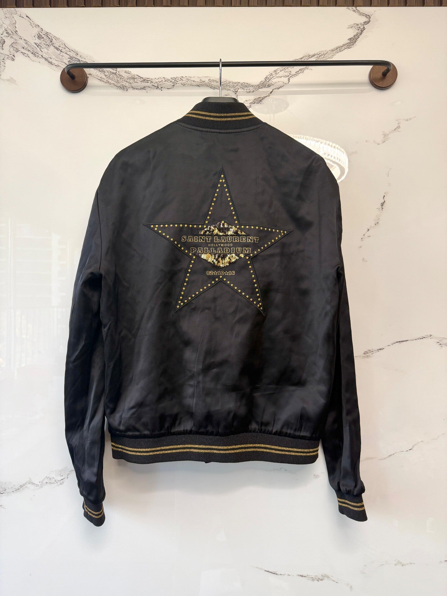 saint laurent hollywood jacket black 48