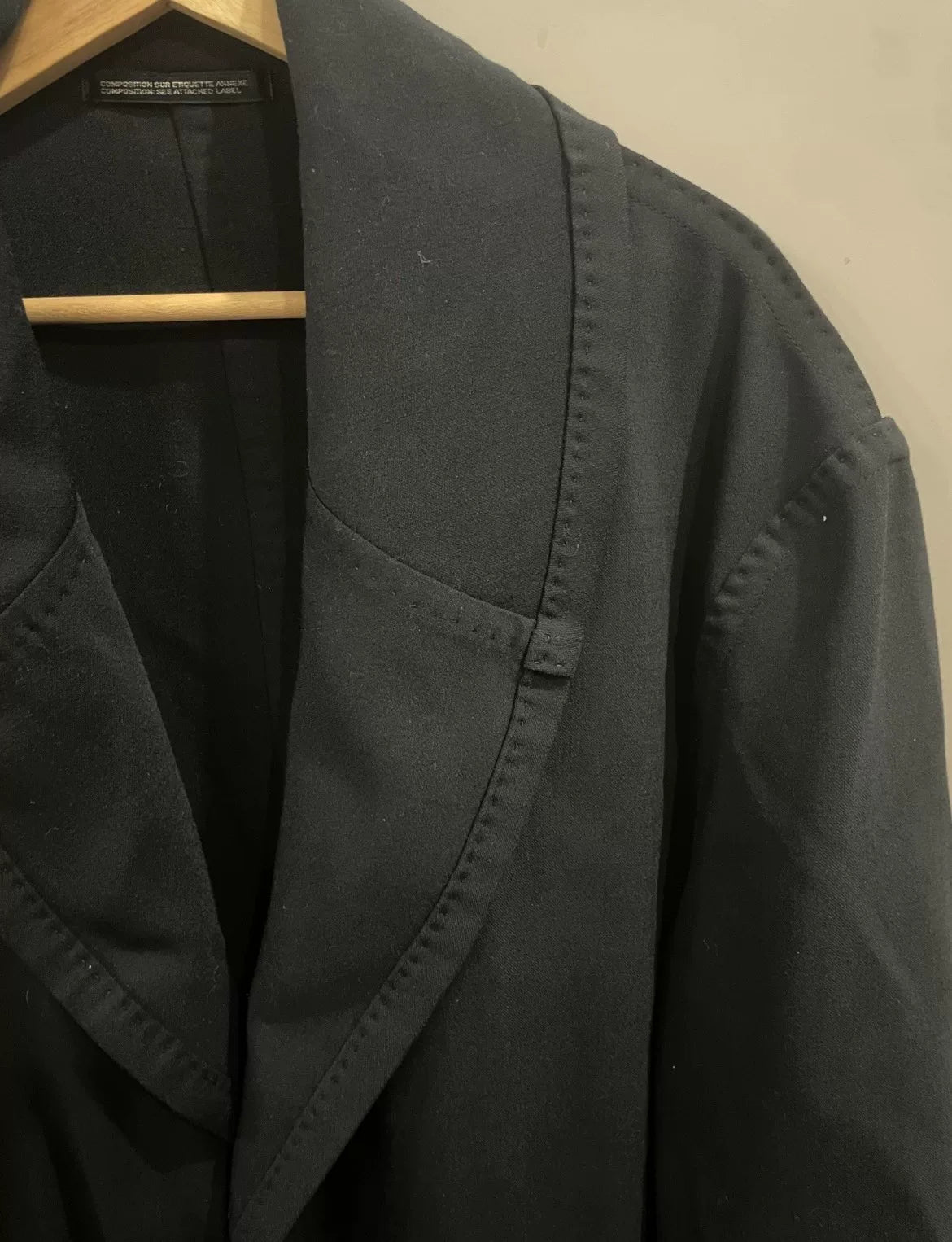 Yohji Yamamoto 94AW Scarf Collar Coat