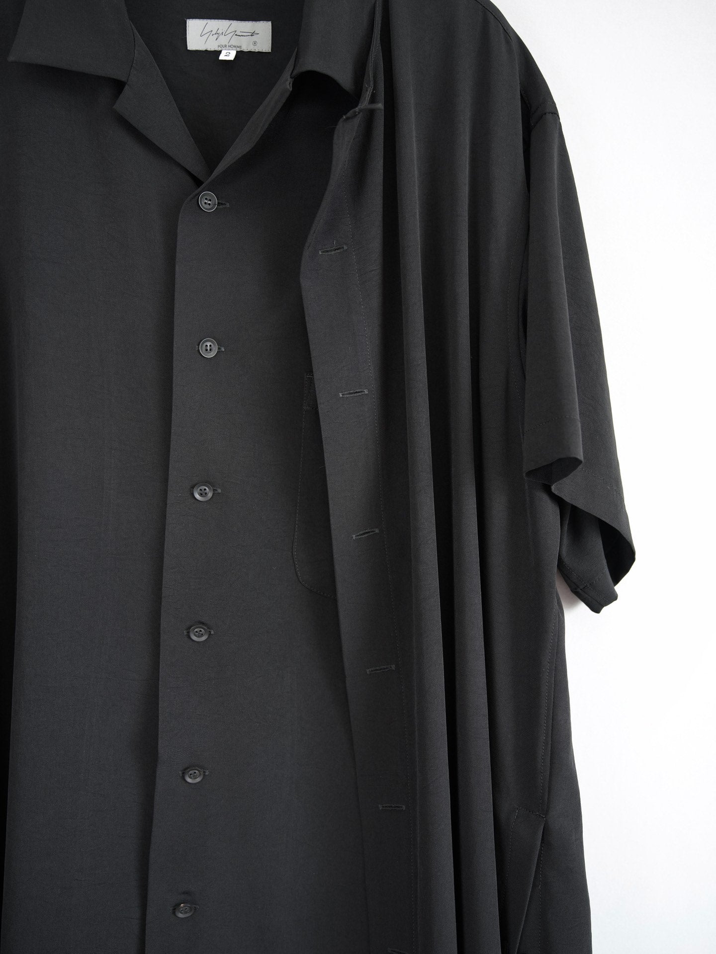 Yohji Yamamoto 22SS Deconstructed Triacetate Shirt
