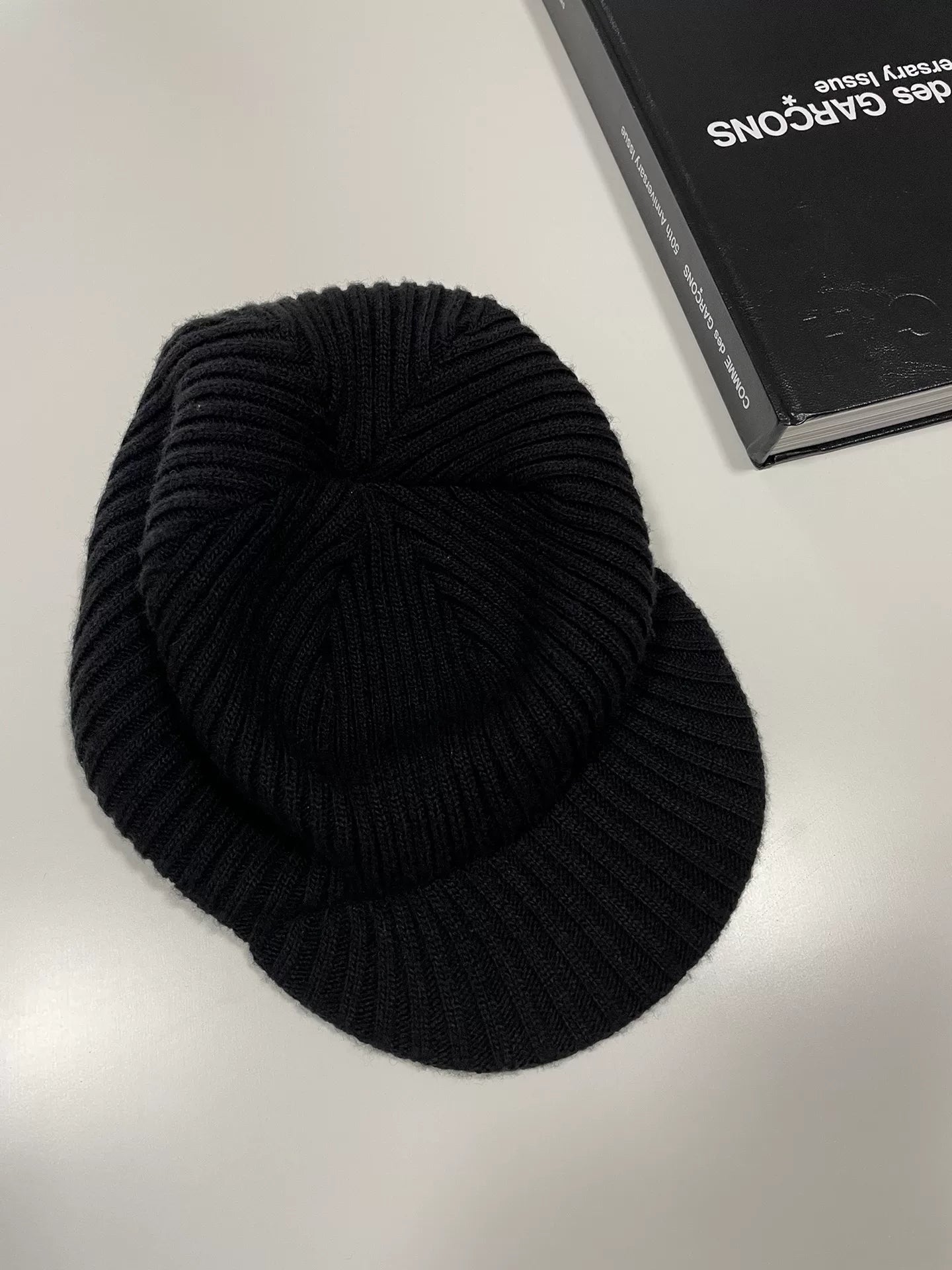 Undercover Jun Takahashi Black Knit Visor Cap