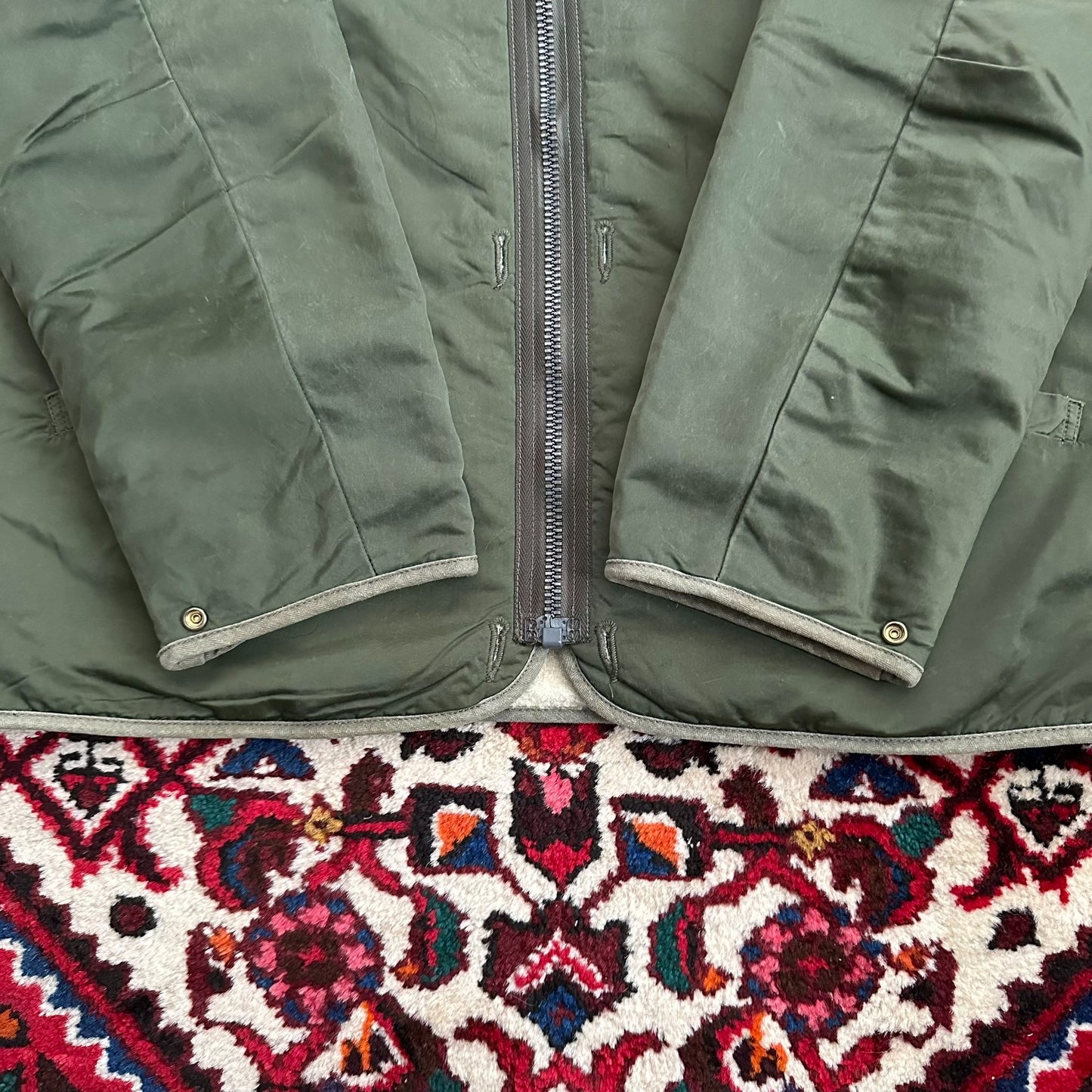 visvim iris liner jacket in green