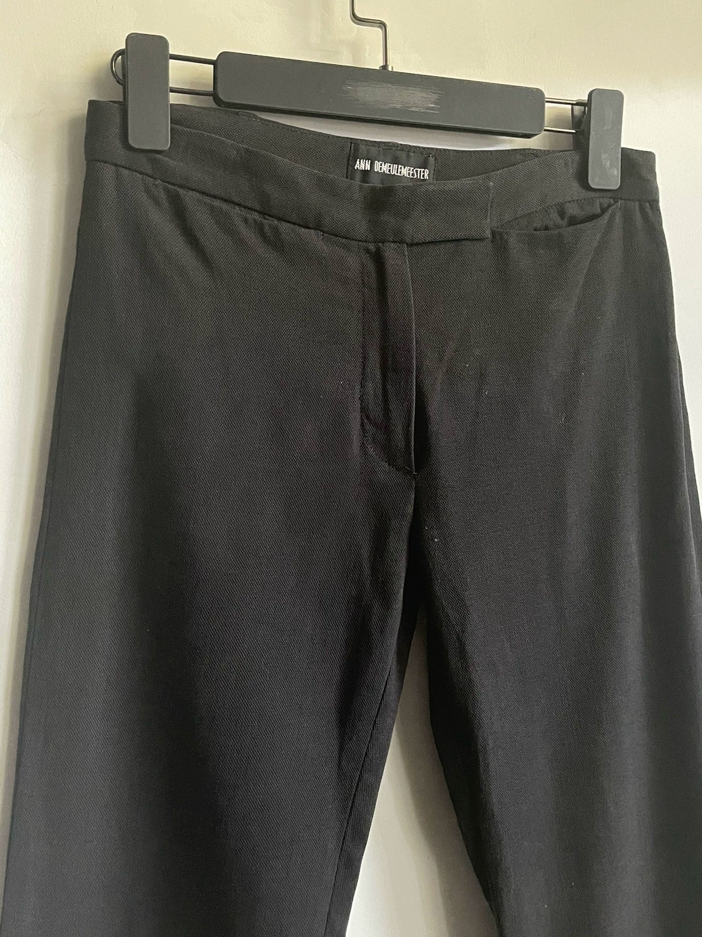 Ann Demeulemeester Black Riding Pants