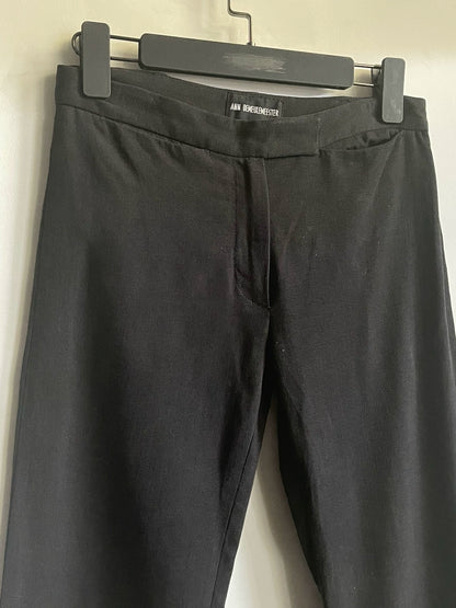 Ann Demeulemeester Black Riding Pants