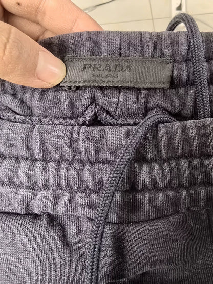 Prada Logo Tape Long Pants