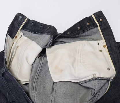 visvim fluxus 05 black denim pants