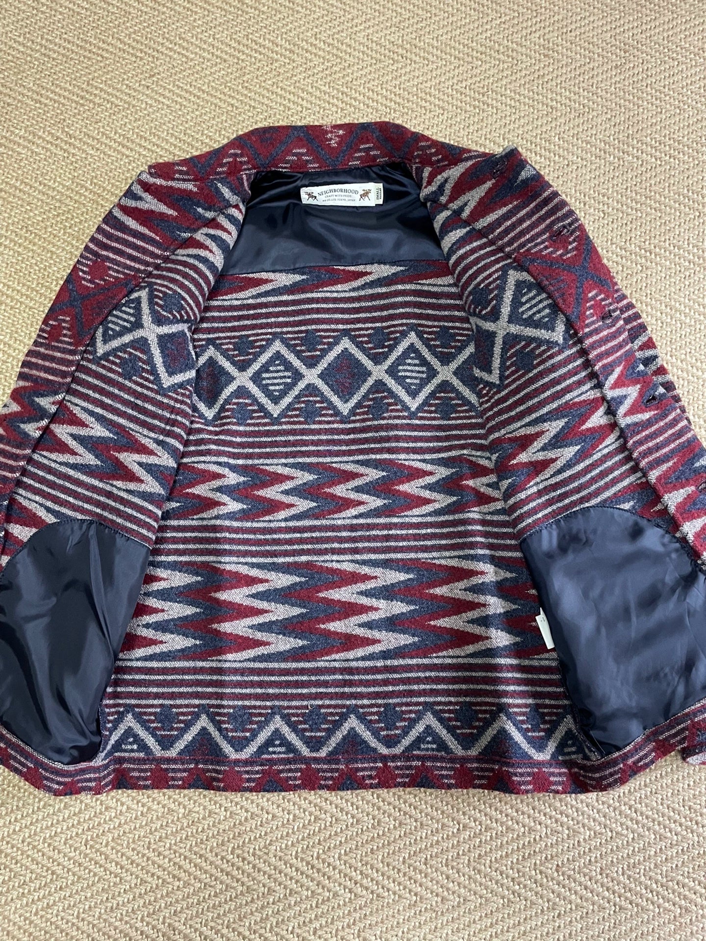 neighborhood red ethnic style jacket