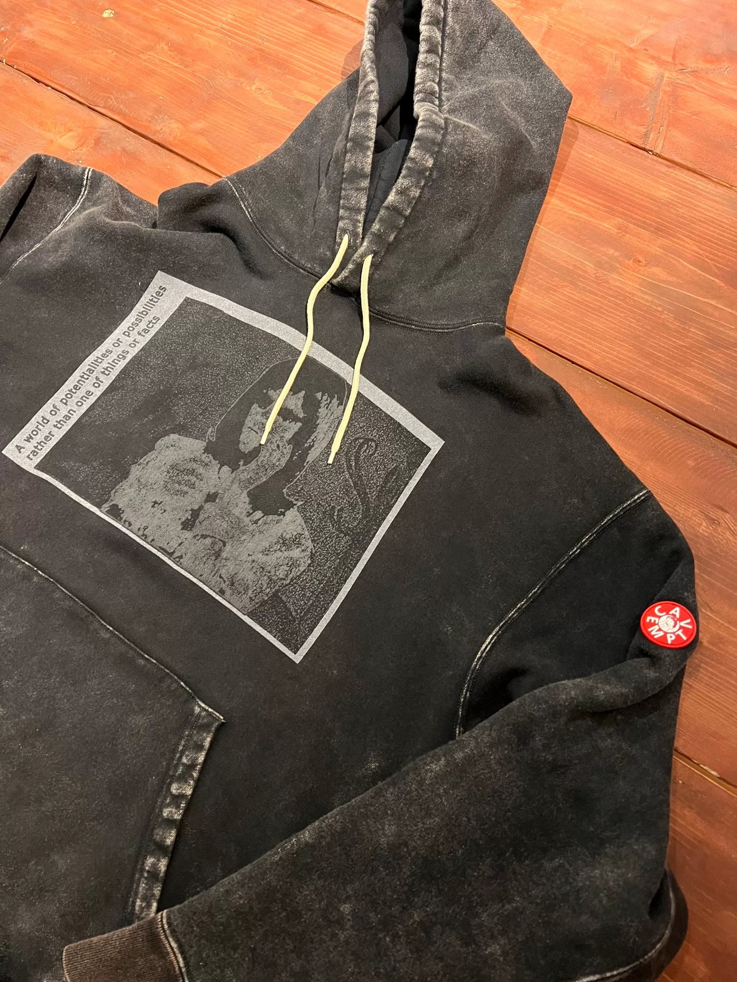 vintage Cav Empt graphic hoodie in black