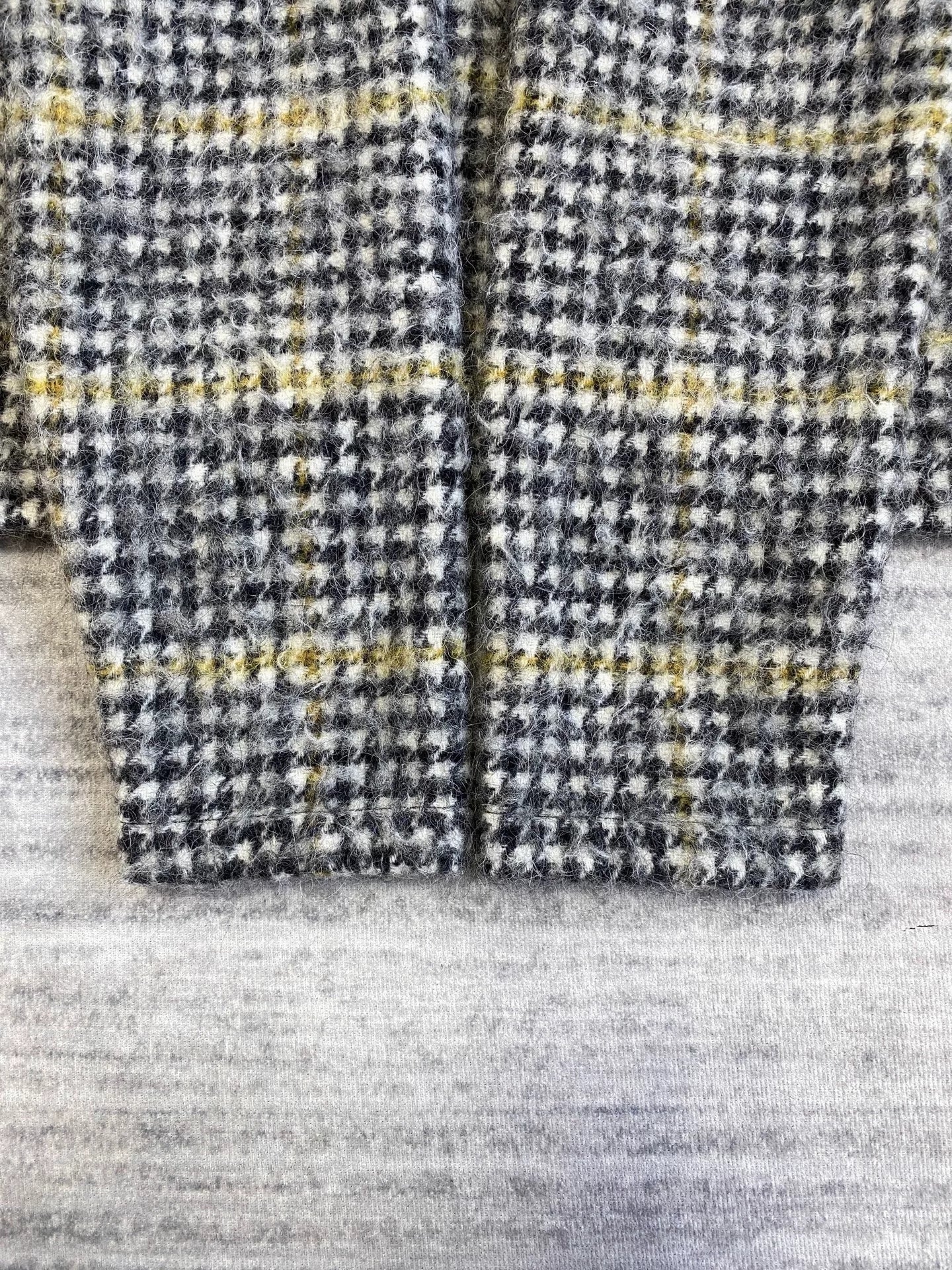 our legacy plaid wool jacket in yellow green