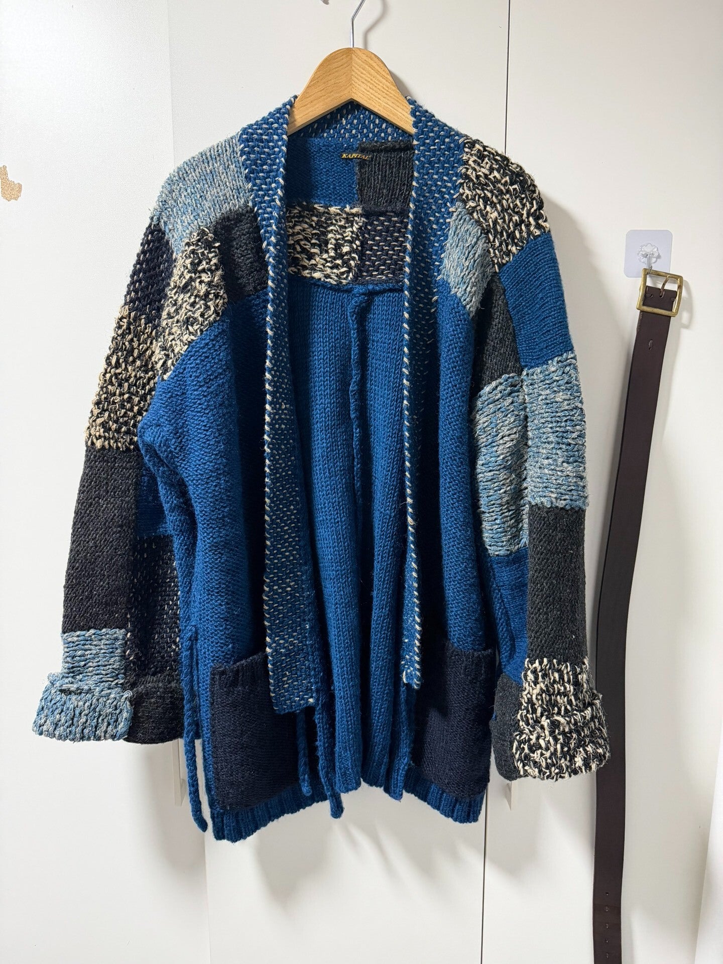 KAPITAL Wool Patchwork Cardigan Jacket