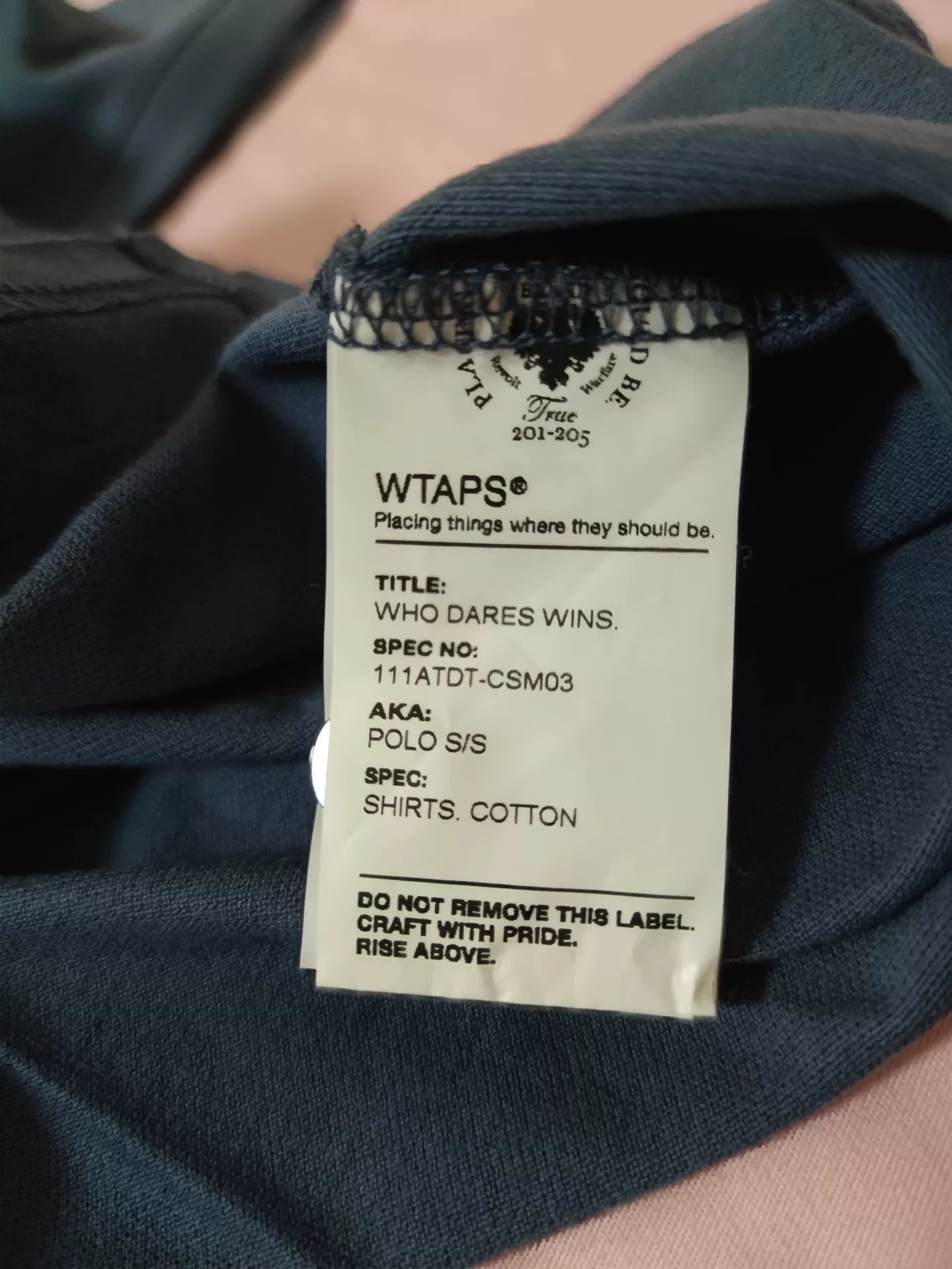 Wtaps Cotton Short Sleeve Polo