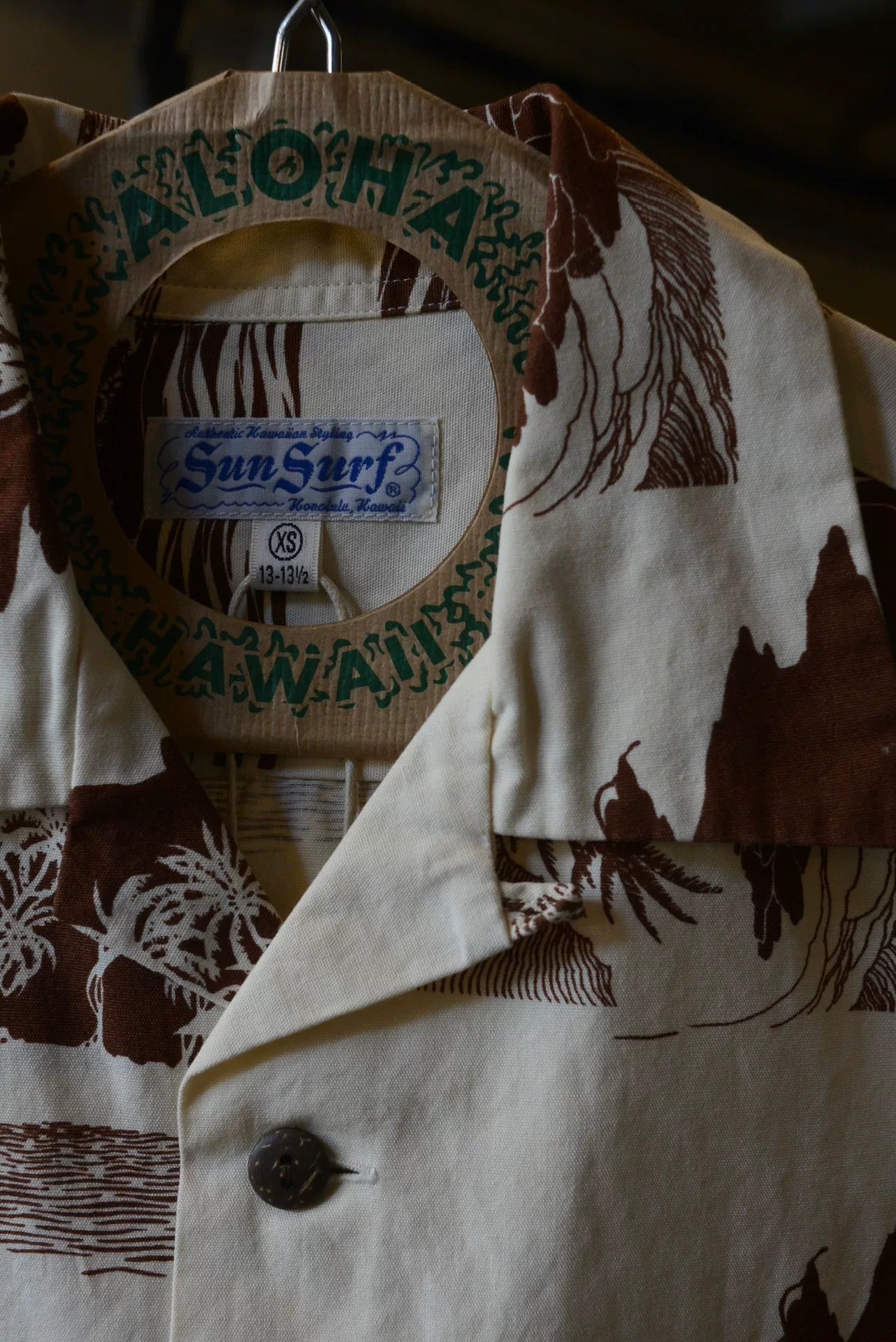 SunSurf Palm Tree Aloha Cotton Shirt