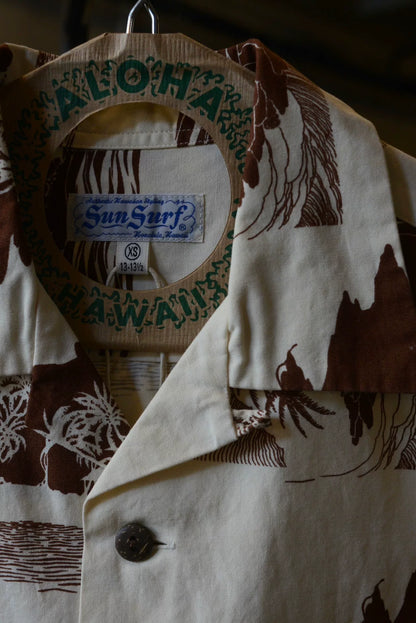SunSurf Palm Tree Aloha Cotton Shirt