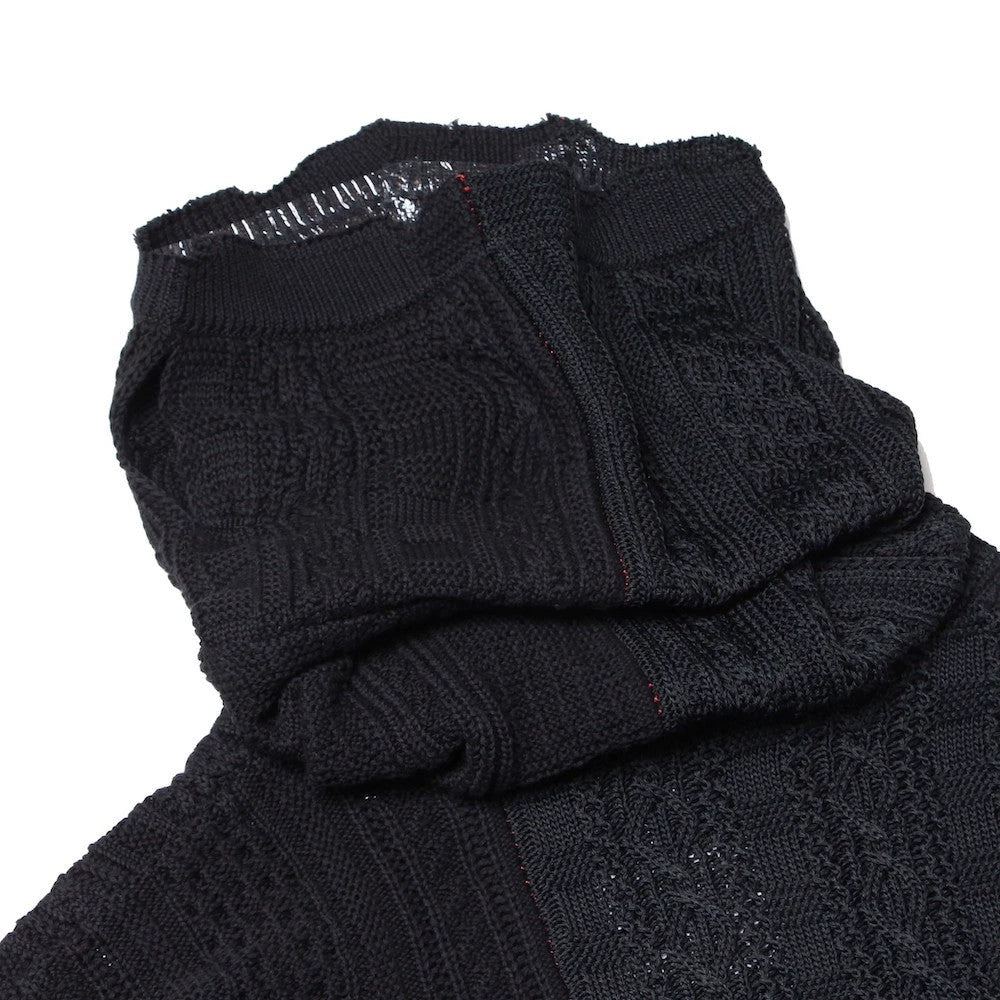 black turtleneck sweater by takahiro miyashita