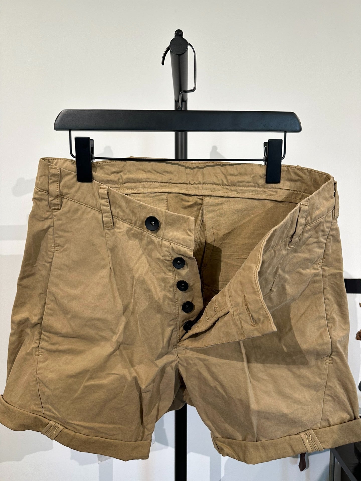 Boris Bidjan Saberi 11by bbs P5 Beige Twill Shorts