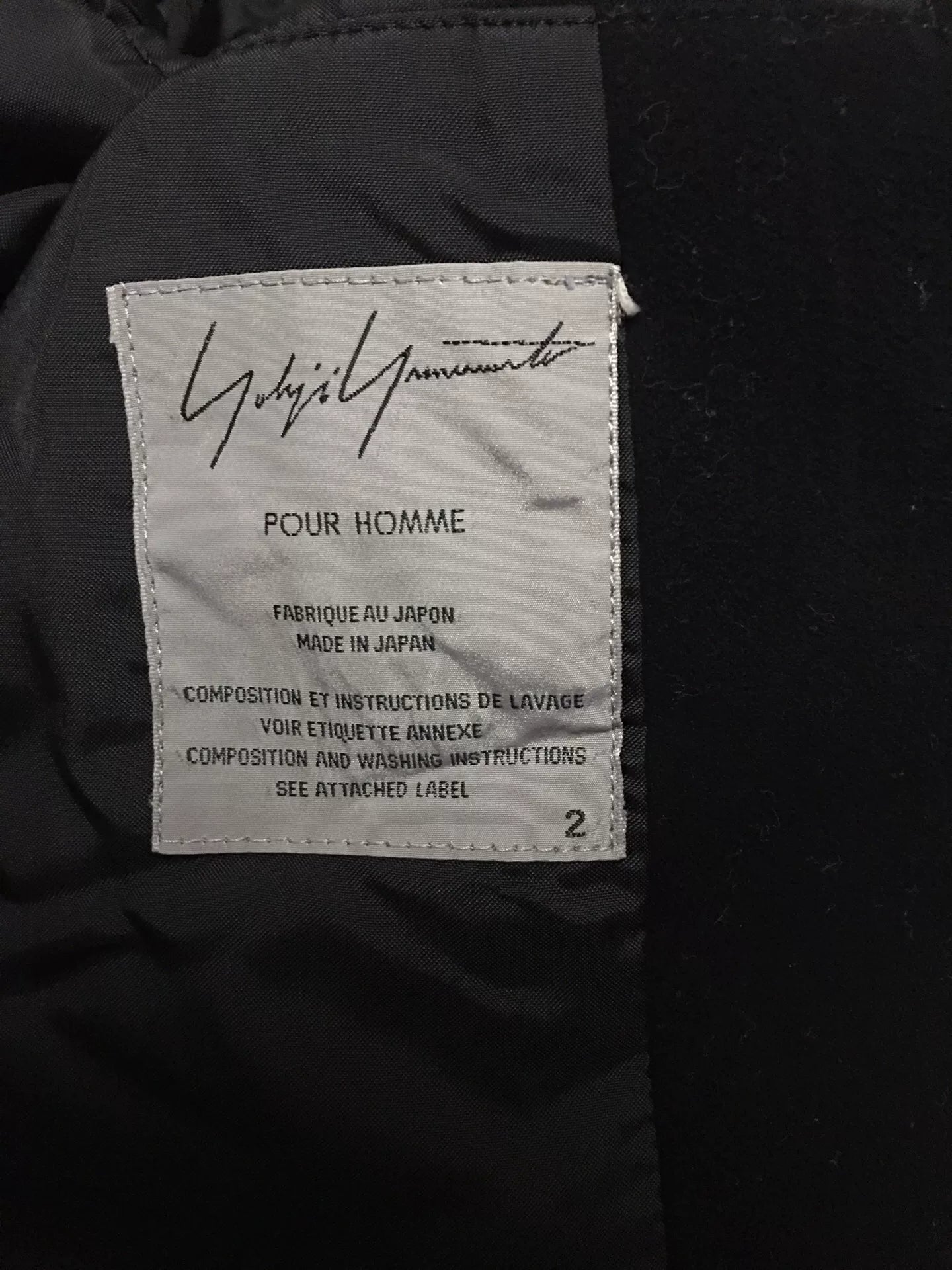 Yohji Yamamoto Double-Breasted Coat
