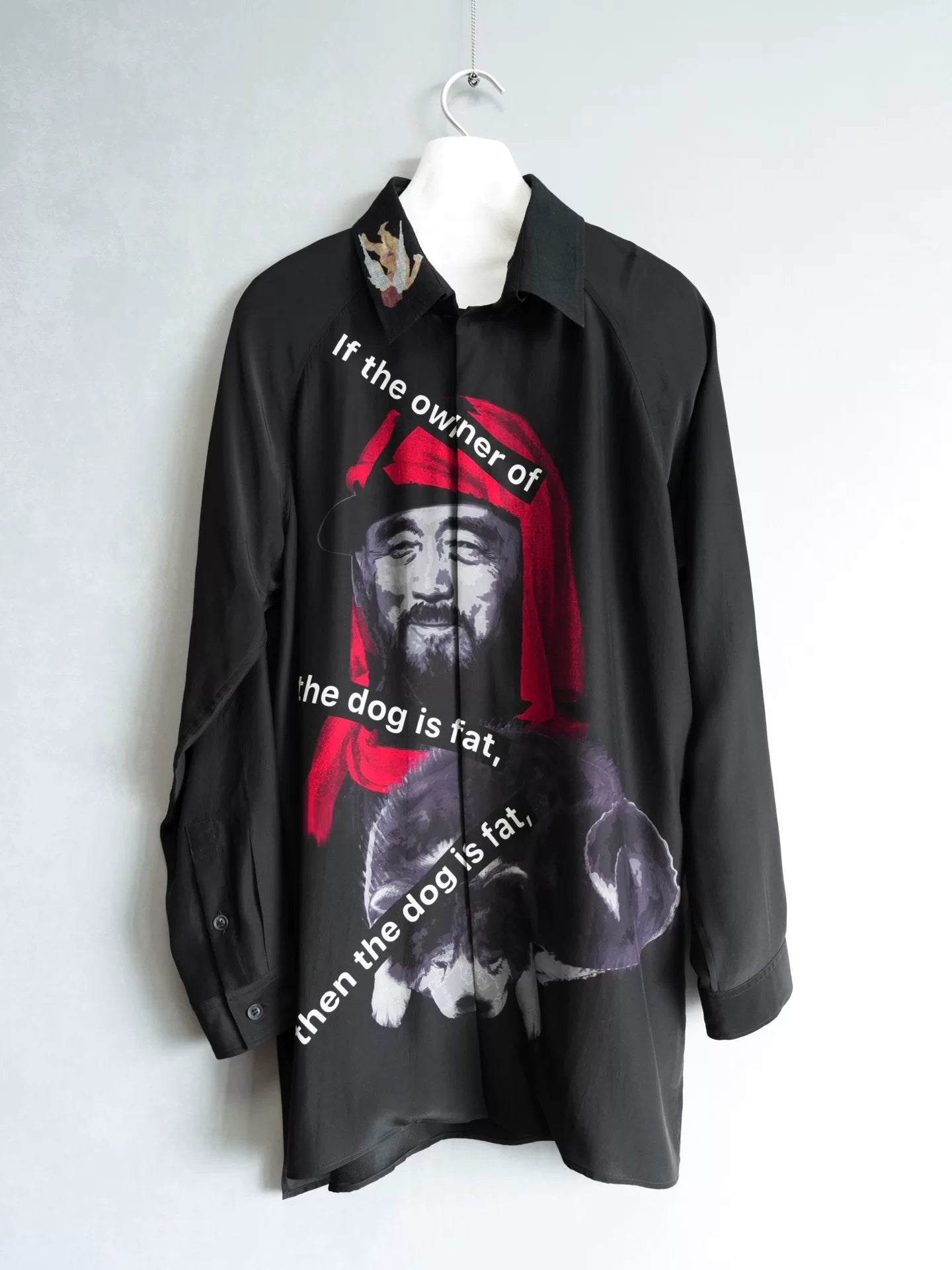 Yohji Yamamoto 24SS Dog & Man Silk Shirt