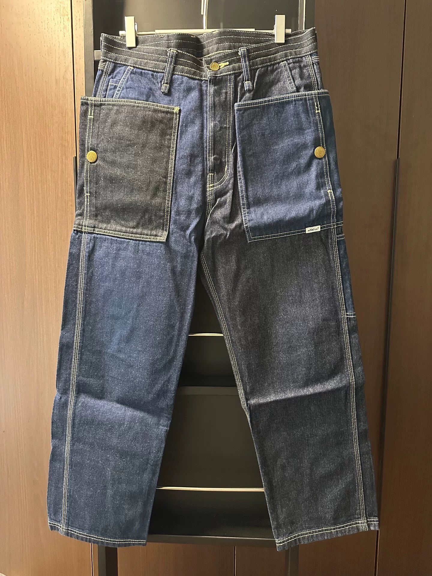 Neighborhood Raw Denim Patchwork Jeans
