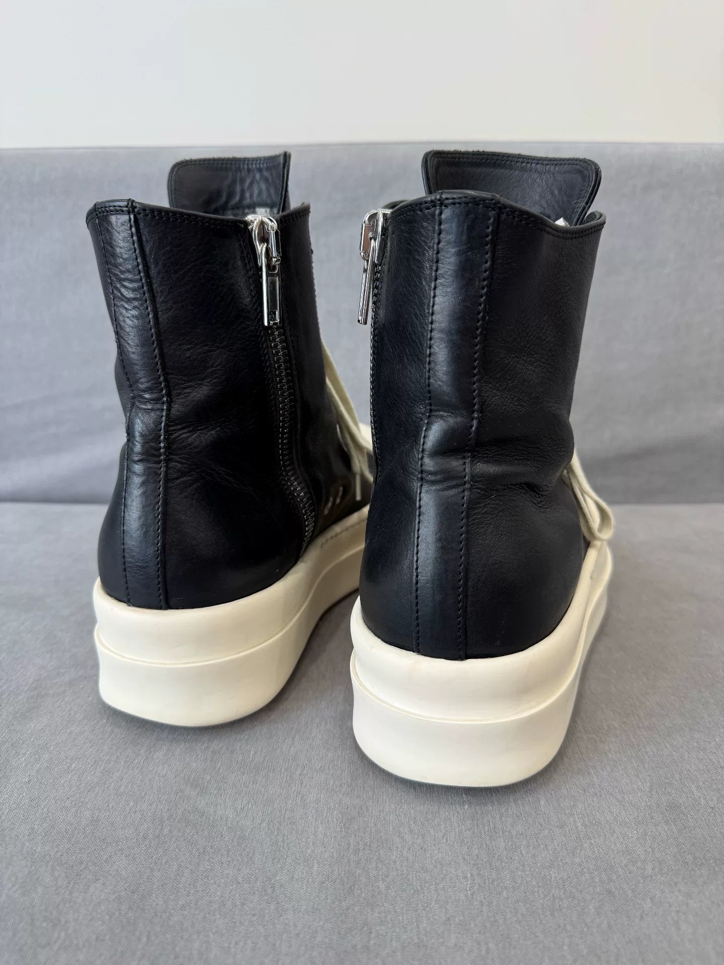rick owens high-top platform sneakers size 40