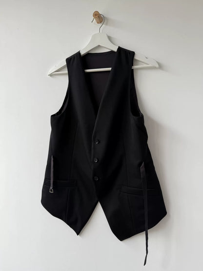 Yohji Yamamoto Y's Wool Vest with Straps