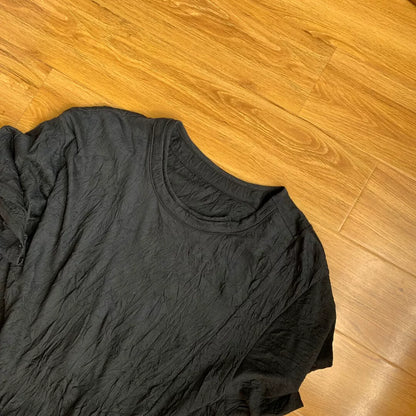 Yohji Yamamoto Groundy Asymmetric Pleated Tee
