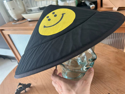 kapital smiley sun hat with logo