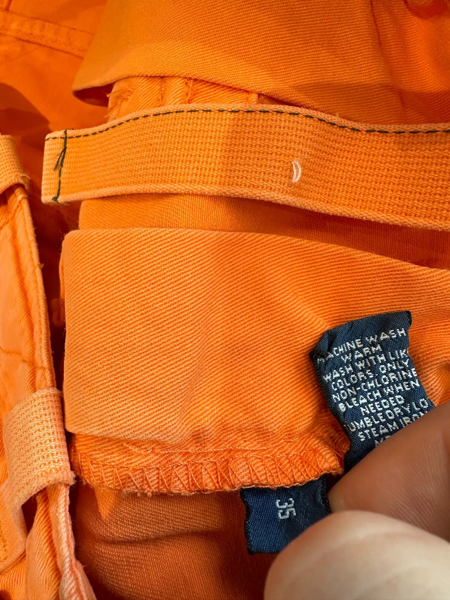 Ralph Lauren Orange Multi-Pocket Vintage Shorts