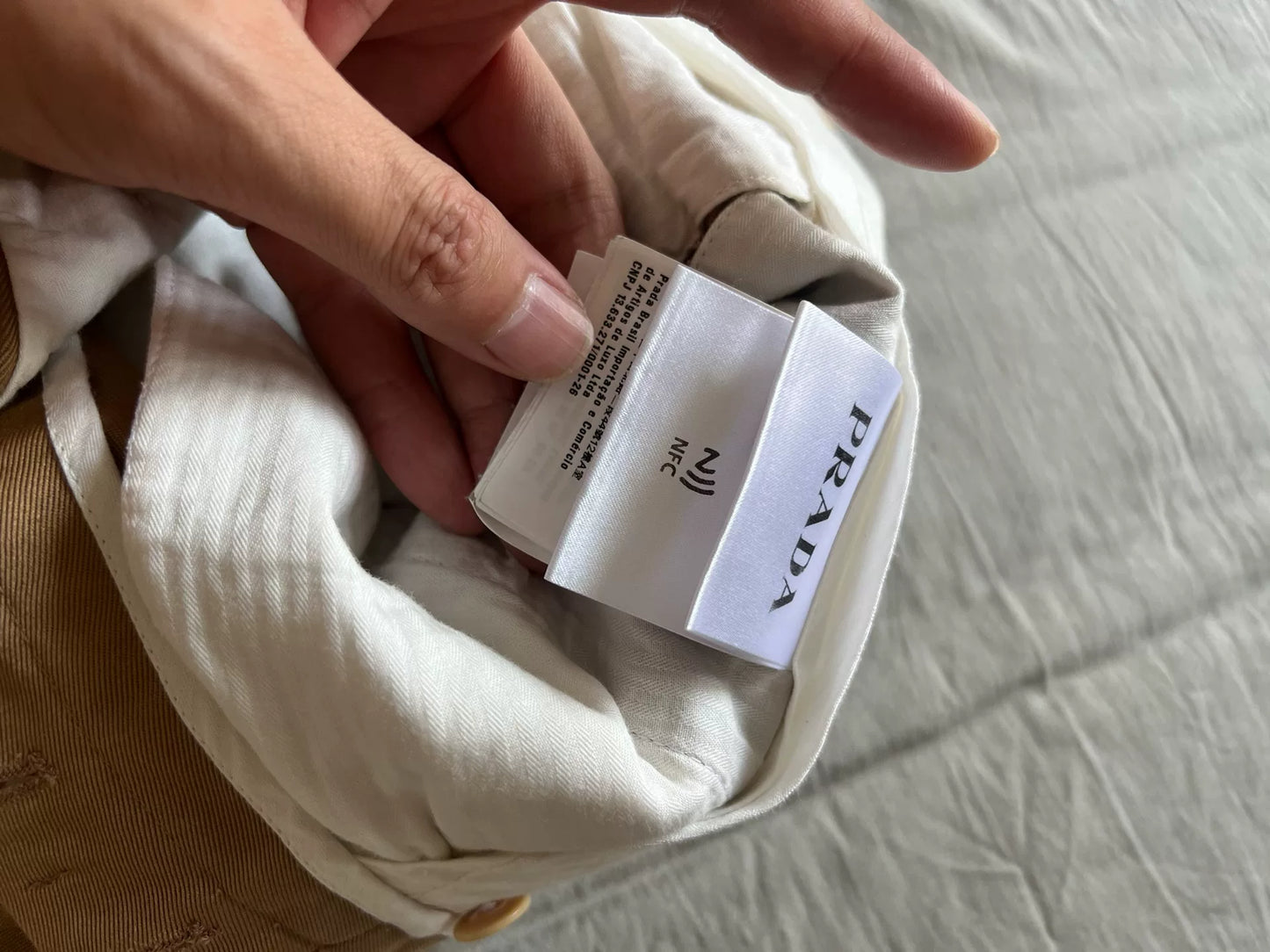 Prada Bermuda Shorts in Dark Khaki