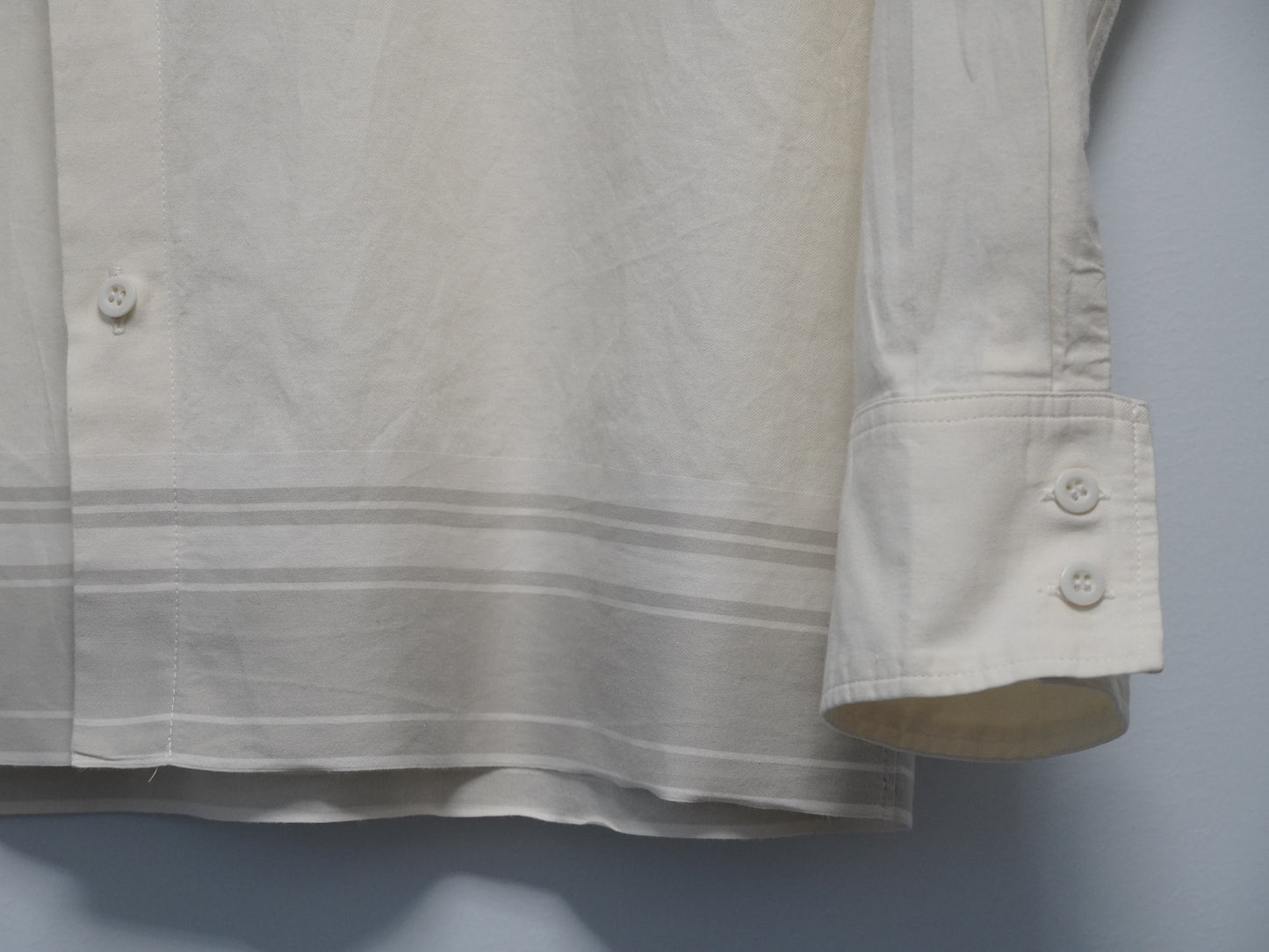 Yohji Yamamoto 2002SS Striped Cream Shirt