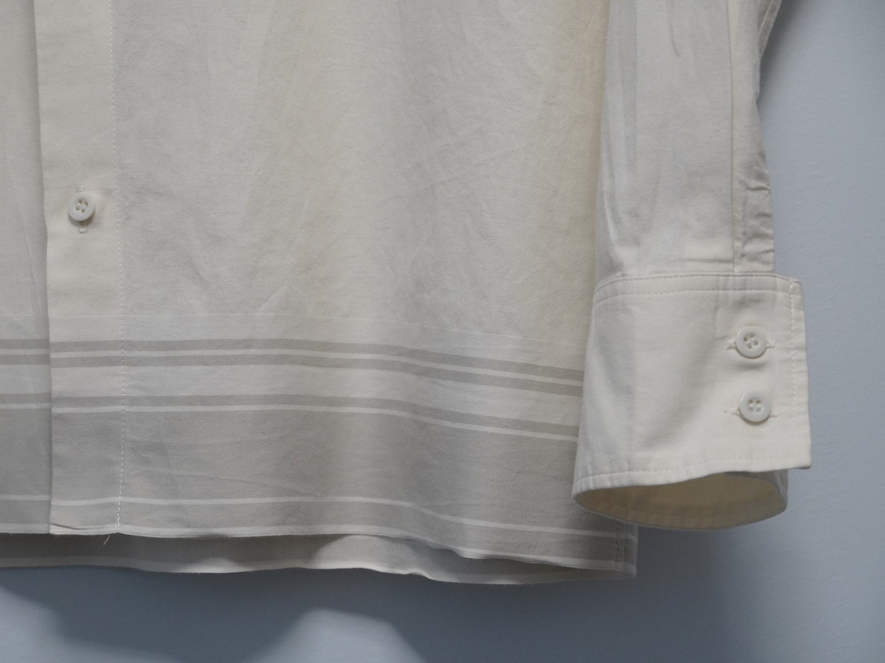 Yohji Yamamoto 2002SS Striped Cream Shirt