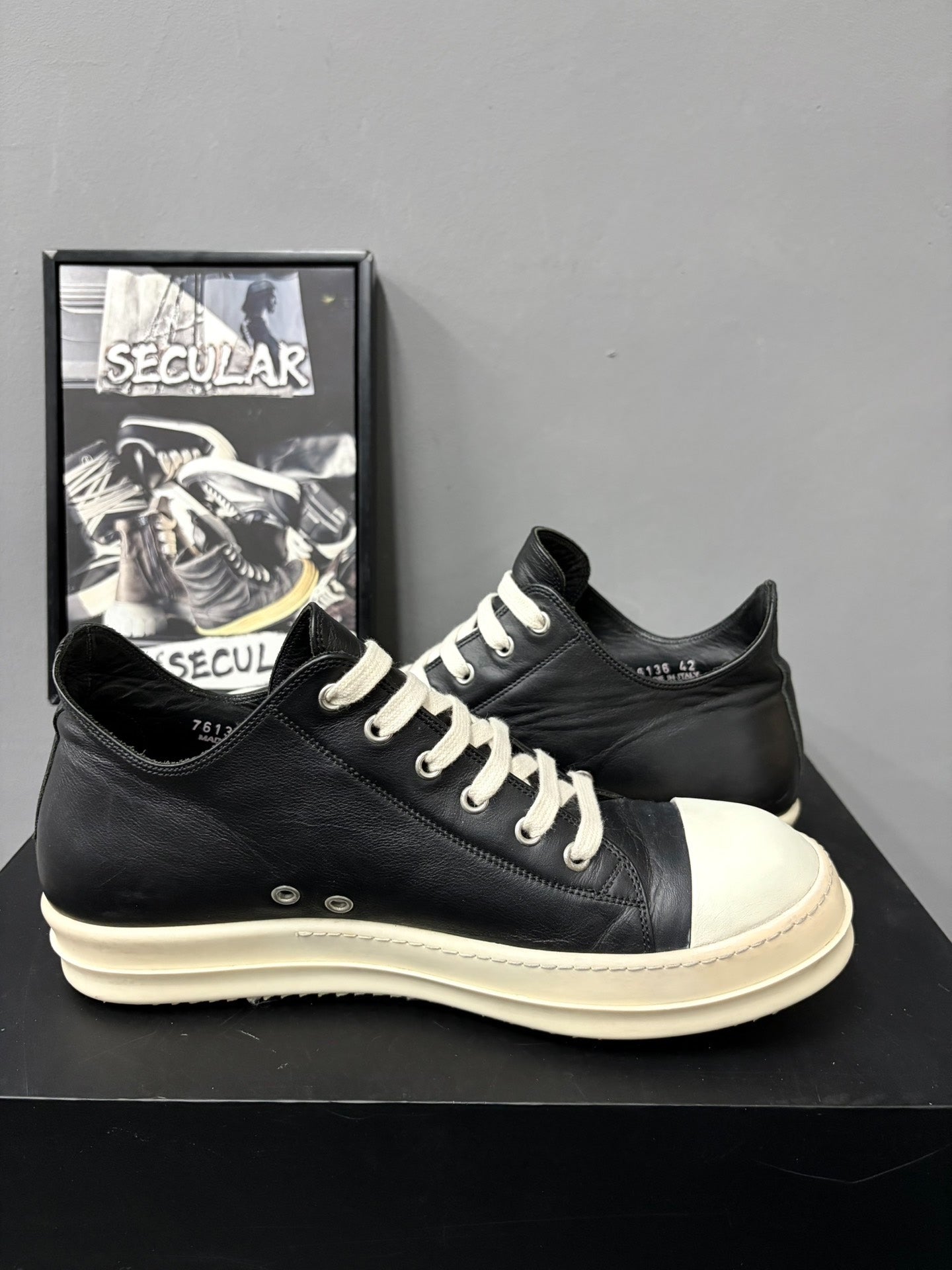 Rick Owens Leather Converse-style Shoes