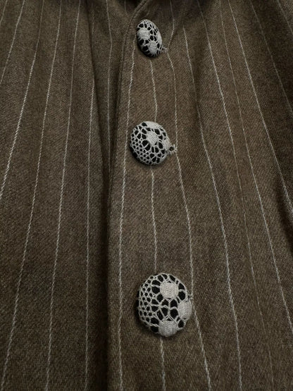 antique wool print coat by Geoffrey B SMALL